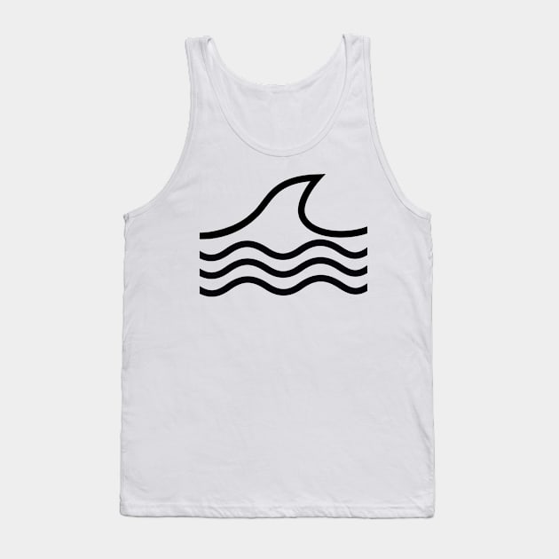 Mountain Wave Outline Travel And Explore The Nature Tank Top by mangobanana